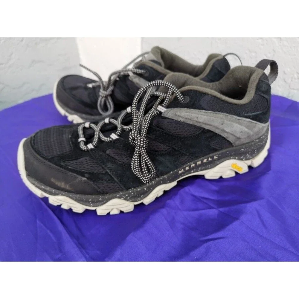 Men's Merrell Moab 3 Hiking Black Outdoors Comfort Sneakers Size 11.5W J036281W